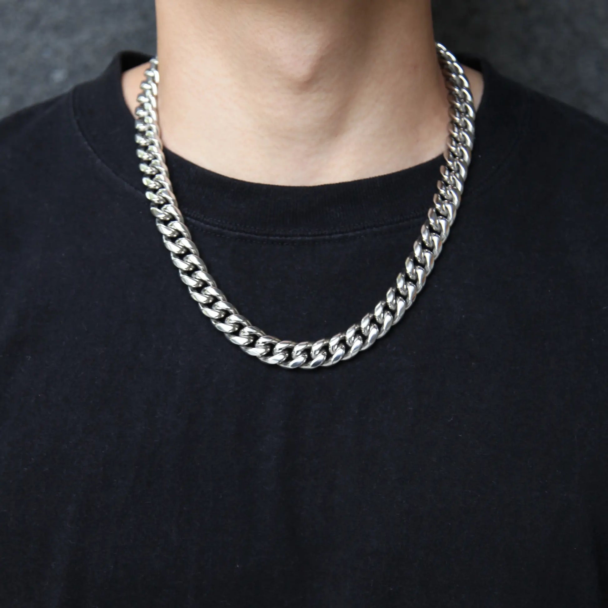 シルバー キューバン チェーン ネックレス – GILA JEWELZ シルバー キューバン チェーン ネックレス – GILA JEWELZ