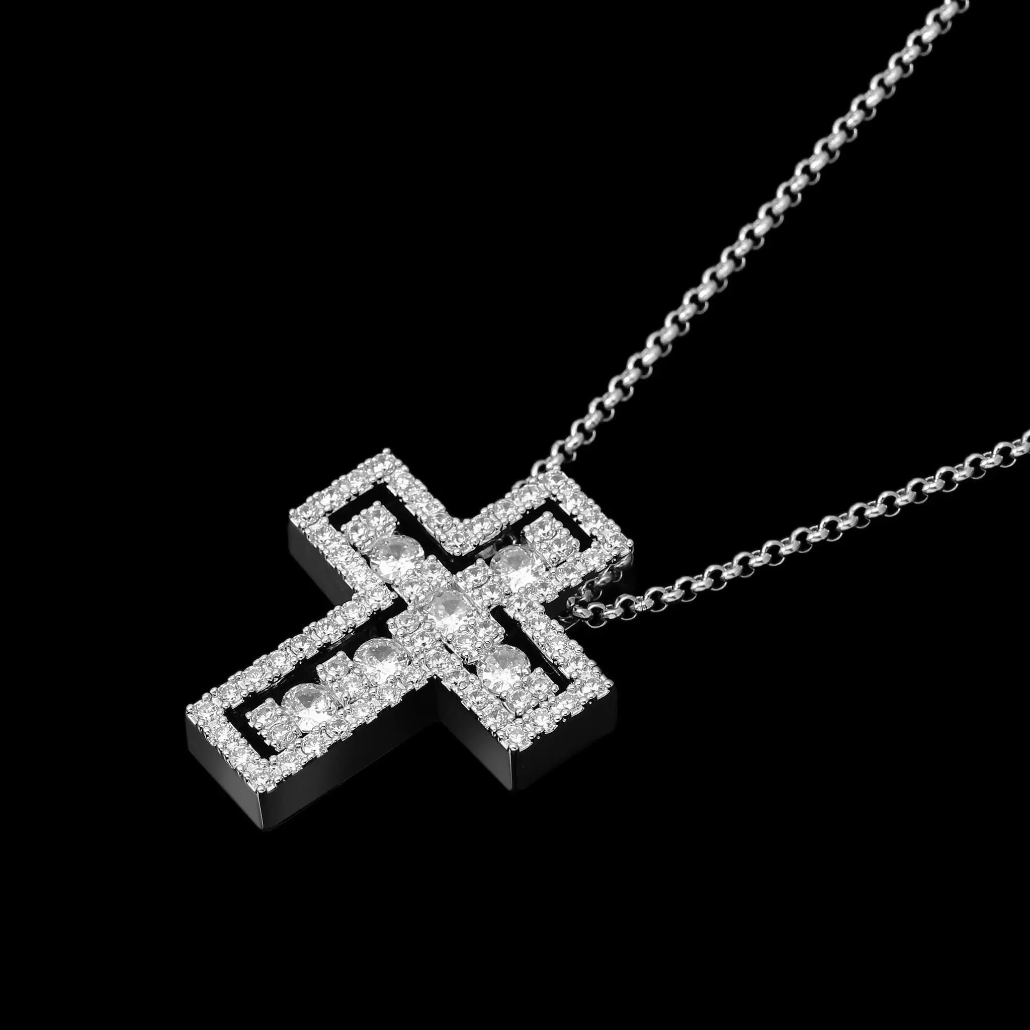 ステンドグラス クロス 十字架モチーフ ネックレス お得 - ネックレス・ペンダント