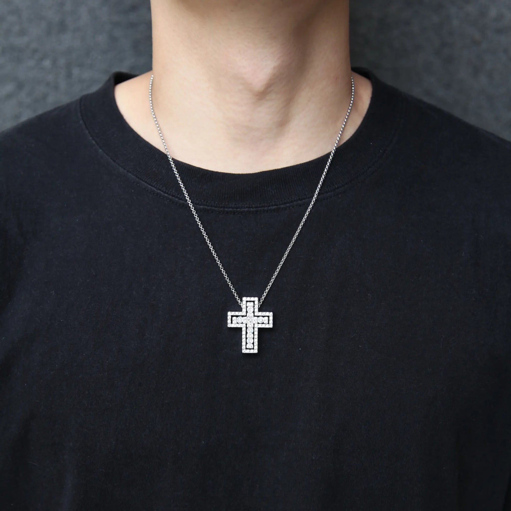 シルバー ロイヤル クロス ネックレス – GILA JEWELZ シルバー ロイヤル クロス ネックレス – GILA JEWELZ