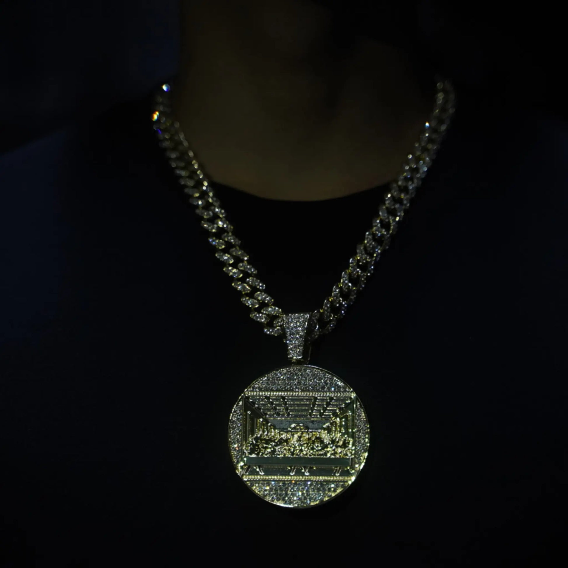 ゴールド Iced Out 最後の晩餐 ネックレス – GILA JEWELZ