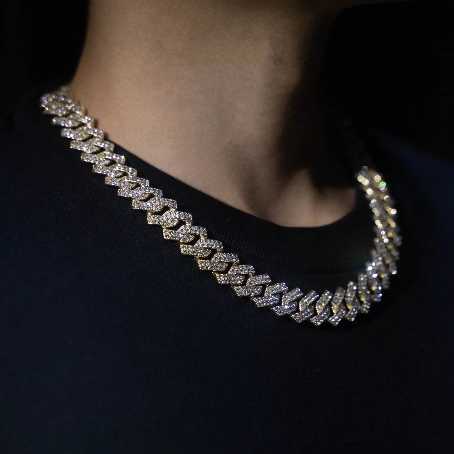 Glitter グリッター Iced Out Prong Chain 【5mm】 s925 Iced Out Glitter グリッター Iced Out Prong Chain 【5mm】 s925 Iced Out