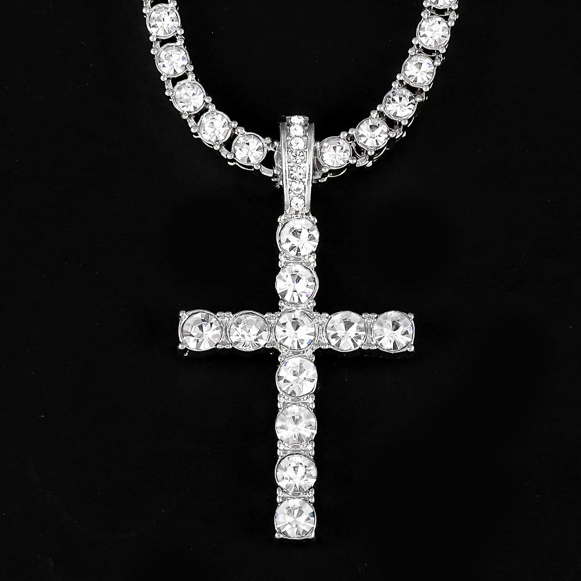 GILA JEWELZ ネックレス ※値下げ可能 シルバー Iced Out プロング GILA JEWELZ ネックレス ※値下げ可能 シルバー Iced Out プロング